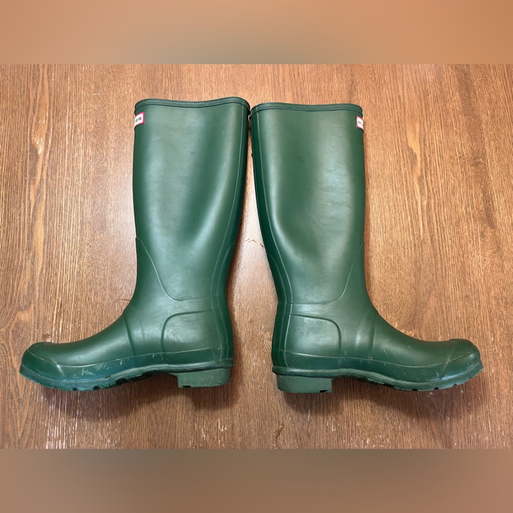 Hunter Forest Green Waterproof Boots